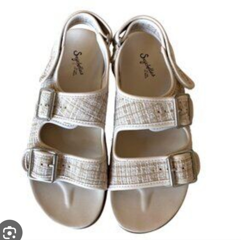 Seychelles Shimmer Tweed Sandals